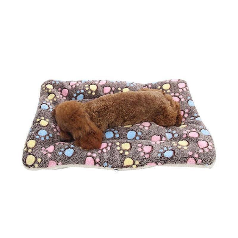 L Size Puppy Dog Cat Cushion Mattress Blanket Bed Soft Warm Pad Winter Kennel House - Blue Whitestar 3