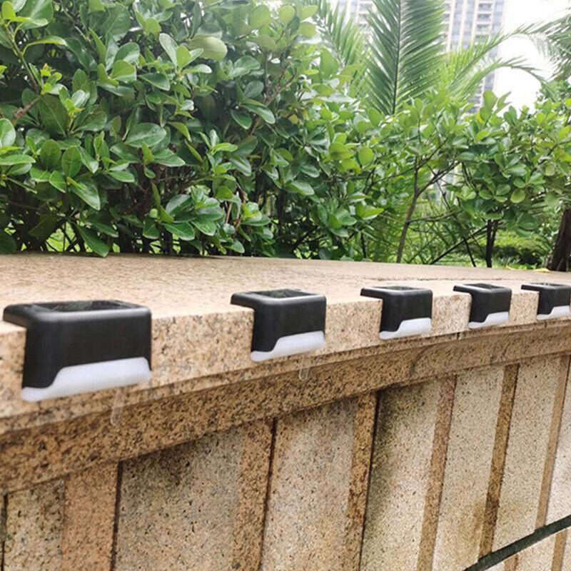 Solar Led Deck Lights Path Garden Patio Pathway Stairs Step Fence Lamp Outdoor - 4PCS 4