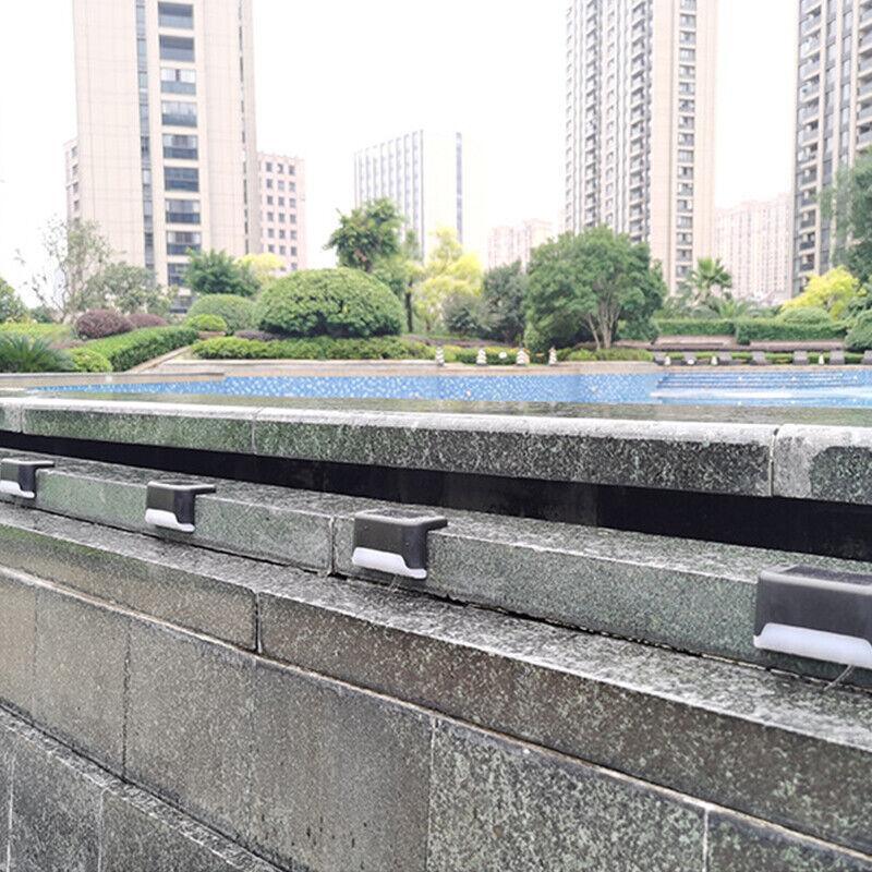 Solar Led Deck Lights Path Garden Patio Pathway Stairs Step Fence Lamp Outdoor - 4PCS 5