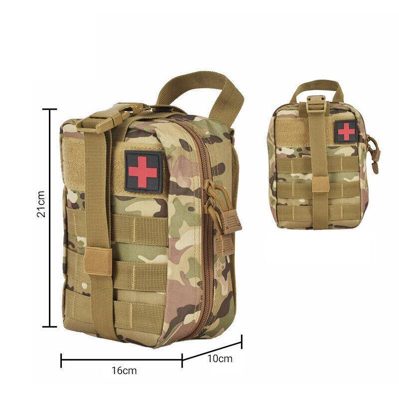 Tactical Molle Rip Away Emt Ifak Medical Pouch First Aid Kit Utility Bag Au Send - Army Green 3
