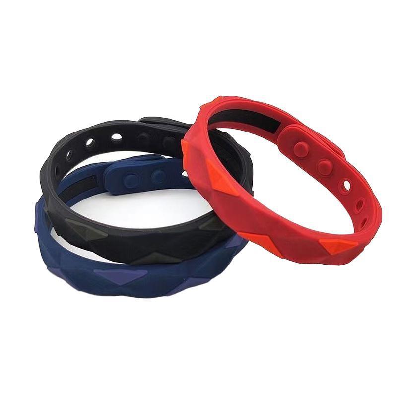 RedUp Far Infrared Negative Ions Wristband, Anti-Static Silicone Sport Bracelets - Red