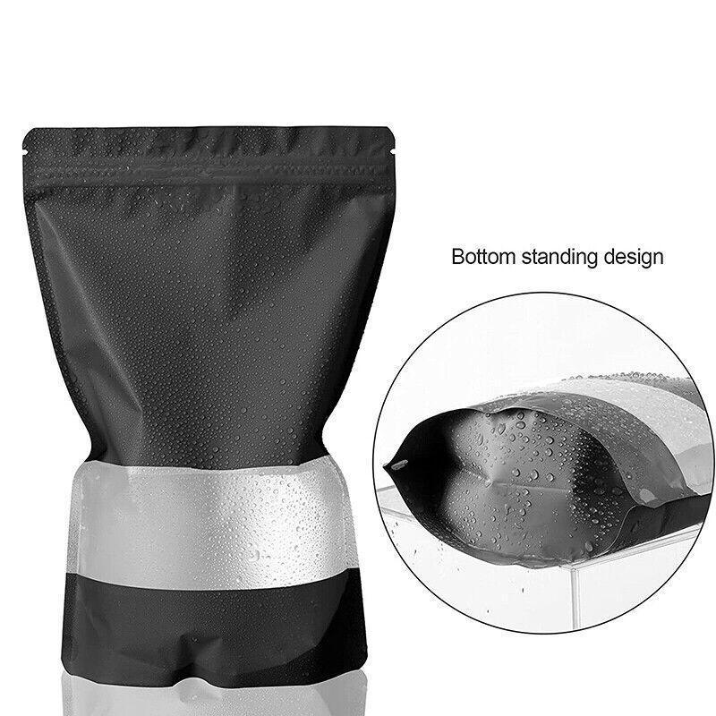 25PCS Stand Up Food Pouches with Clear Window Heat Seal Ziplock Foil Bags - 9x13+3cm 5