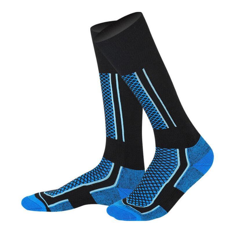 Men Women Long Warm Breathable Ski Socks Thicken Winter Sports Socks Au Stock - Purple&Black(33-39) 6