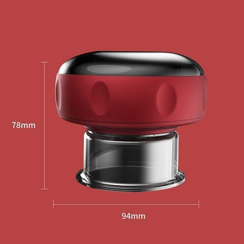 Electric Intelligent Vacuum Cupping Therapy Red Light Heating Body Slimming - Blue 5