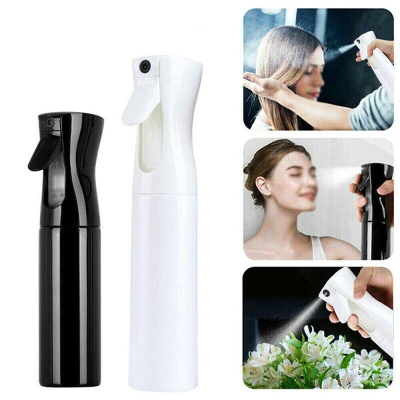 300ml Continuous Spray Bottle Ultra Fine Mist Dispenser Sanitizer Salon - Black&Transparents 3
