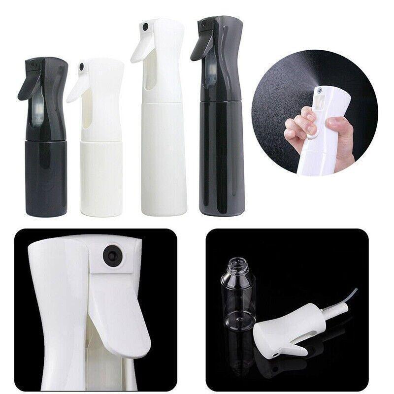 300ml Continuous Spray Bottle Ultra Fine Mist Dispenser Sanitizer Salon - Black&Transparents 5