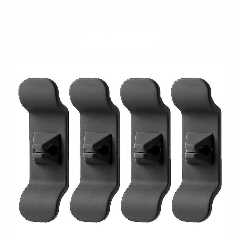 Cord Organizer Wrap Holder 4pcs Kitchen Appliance Cable Winder Adhesive Clip - 4PCS Black 7