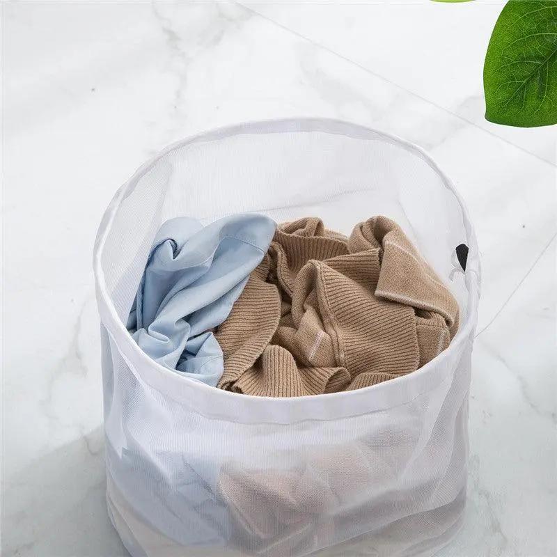 Drawstring Laundry Wash Bag Fine or Coarse Mesh Lingerie Delicate Clothes L - Coarse Mesh L 3
