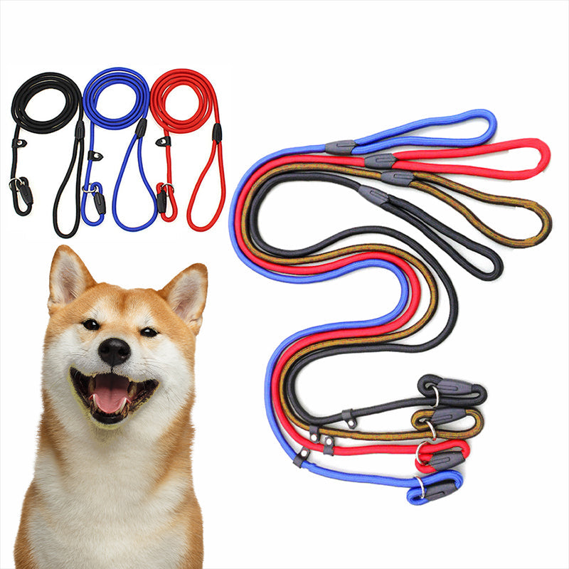 Dog Training Correction Leash Lead Cesar Puppy Pets Millan Slip Nylon Rope 10*140mm - Black 5