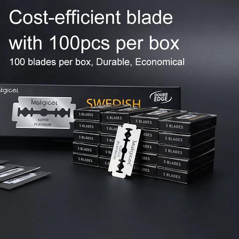 Pack of 10 to 200 Super Stainless Razor Blades Double Edge for Shaving Use - 100PCS 3