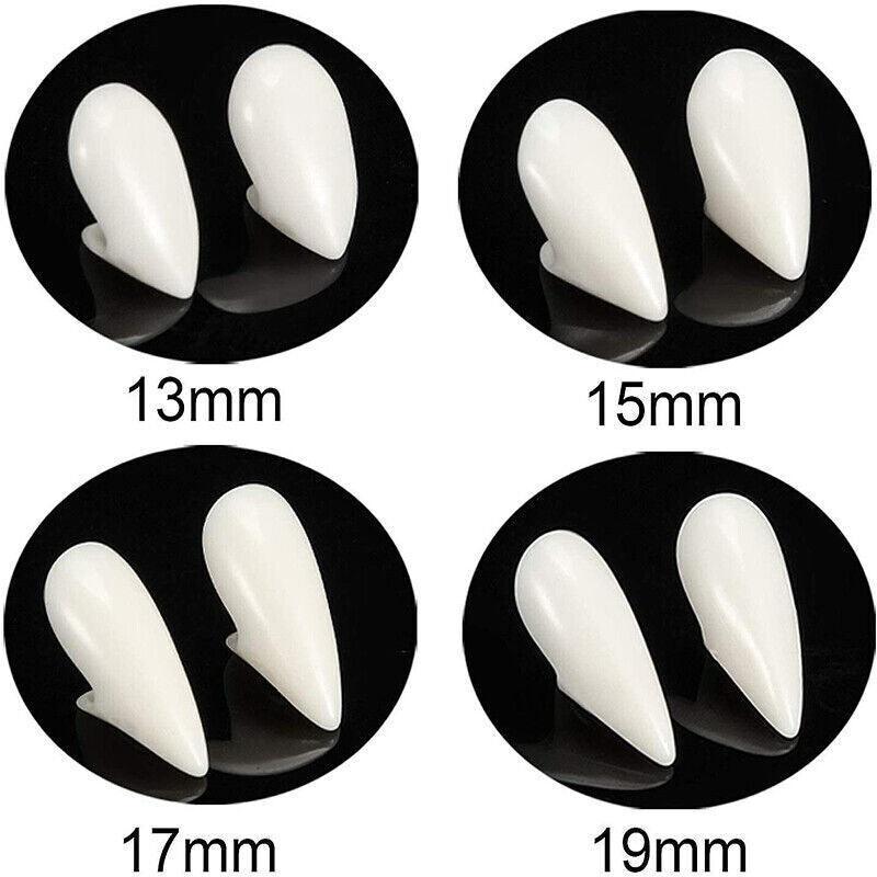 Cosplay Vampire Fangs Fake Teeth for Halloween Costume Party Dress Up 2PCS Prop Set - 19mm-1Piar 3