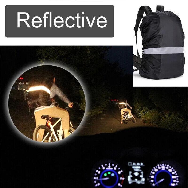 XS Outdoor Foldable Backpack WaterProof Rain Cover Rucksack Camping Travel Bag - Black 3