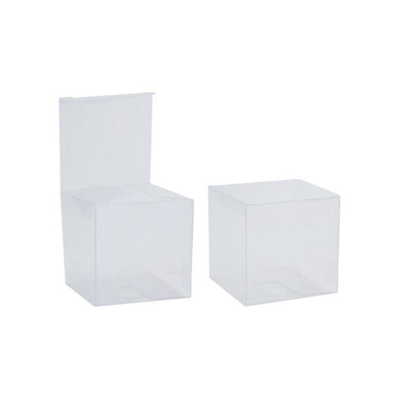 50 PVC Clear Transparent Macaron Square Cube Boxes For Wedding Favour Gift Candy - 50*50*50MM 7