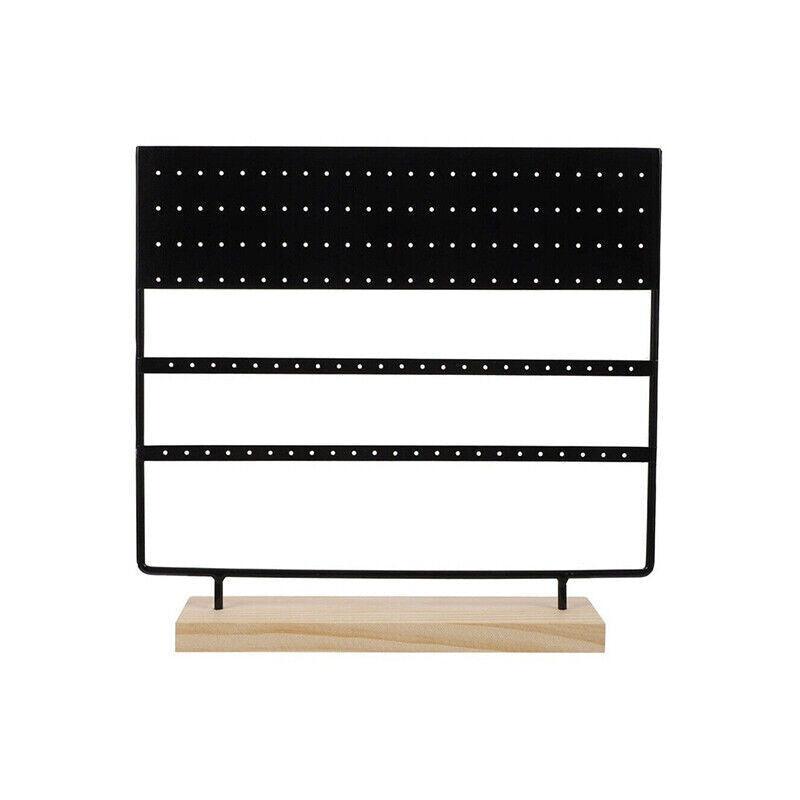 Earring Stand Display Rack 3-Tier Ear Stud Holder Jewelry Organizer 144 Holes - Black 6