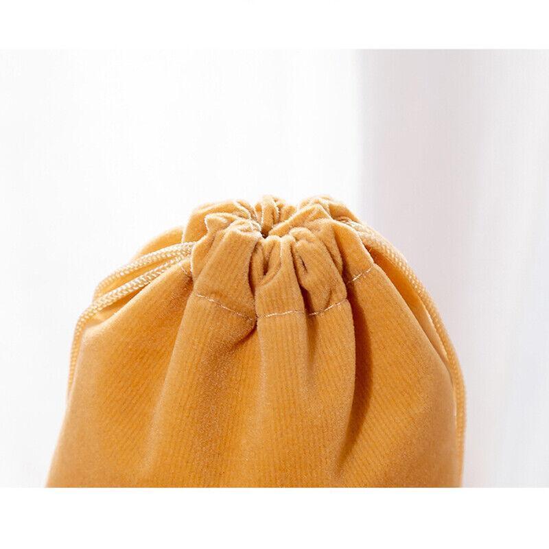 50X Small Velvet Cloth Drawstring Bags Gift Bag Jewelry Ring Pouch Earring Favor 7x9 - Pink 5