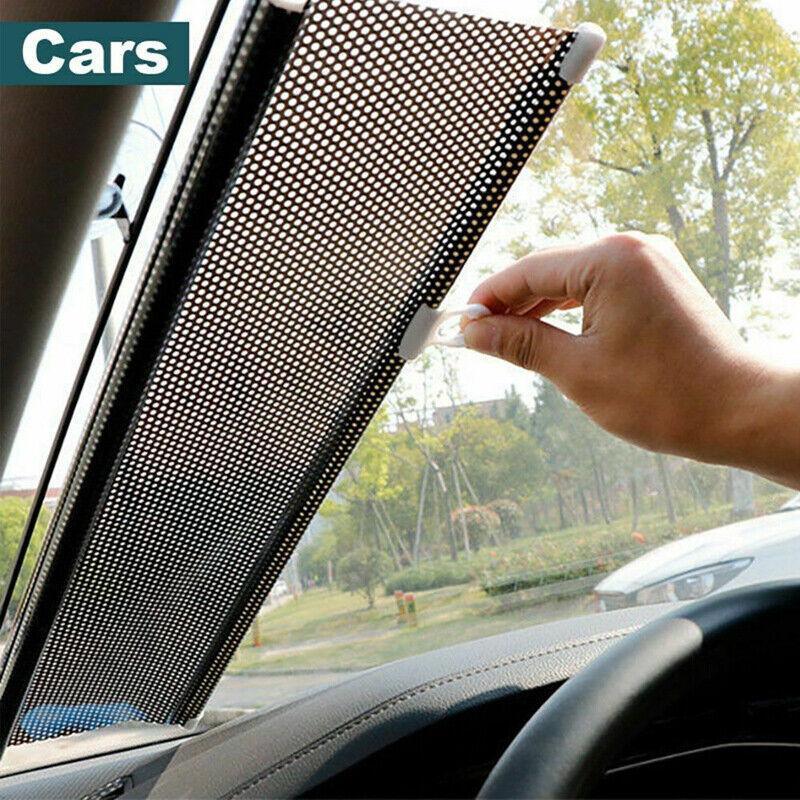 Silver Roller Blinds Suction Cup Sunshade Blackout Curtains Car Home Window Curtains - 40 X 60 CM 3