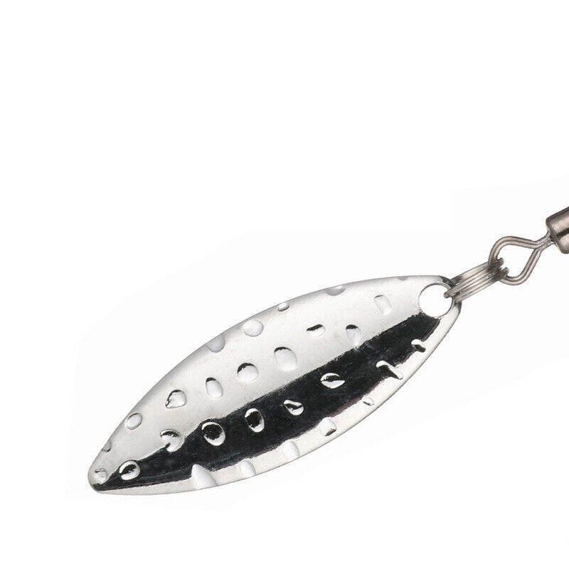 Weedless Jighead Hook Swimbait Worm Fishing Lure Wide Gap Single Barbed Spinner - 1/0# 4