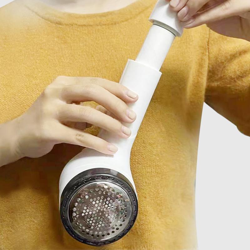 Rechargeable Fabric Lint Remover Electric Clothes Shaver White Green Replacement Blade - Green 4