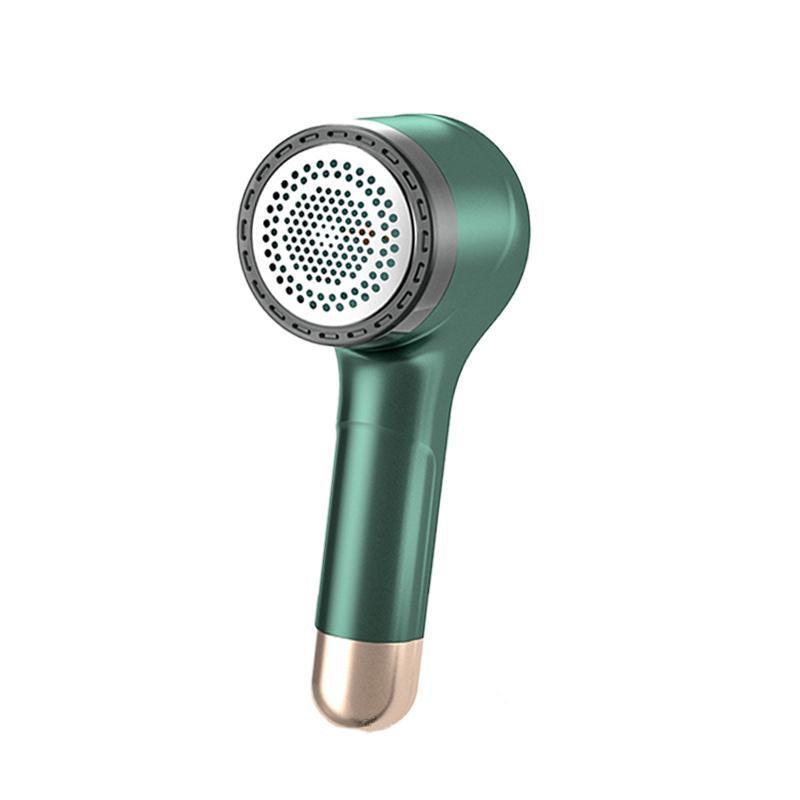 Rechargeable Fabric Lint Remover Electric Clothes Shaver White Green Replacement Blade - Green 7