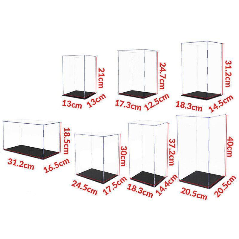 Acrylic Display Case Clear Box Dustproof Large Self-Install Cars Trucks - 18.3x14.4x37.2CM 3