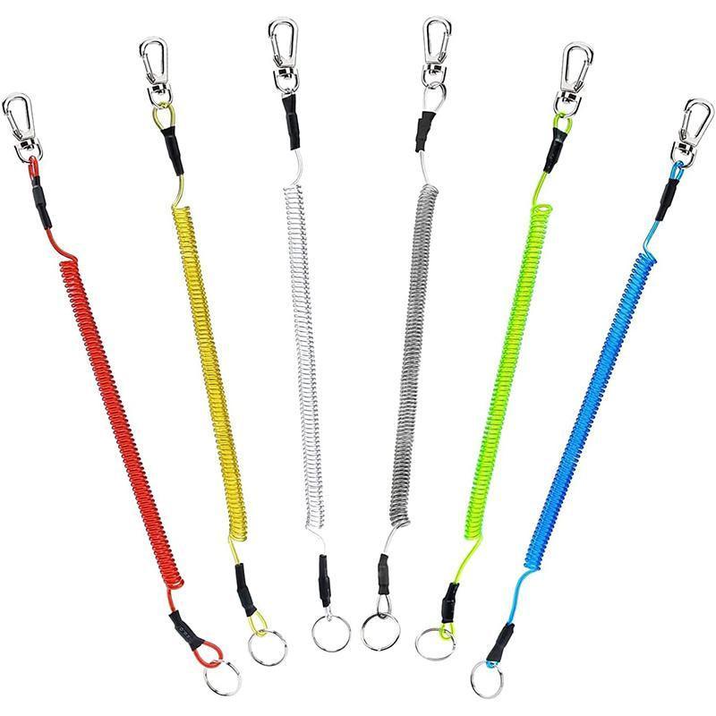 6X Fishing Lanyards Boating Ropes Kayak Secure Pliers Lip Grips Tackle Fish Tool - Black 4
