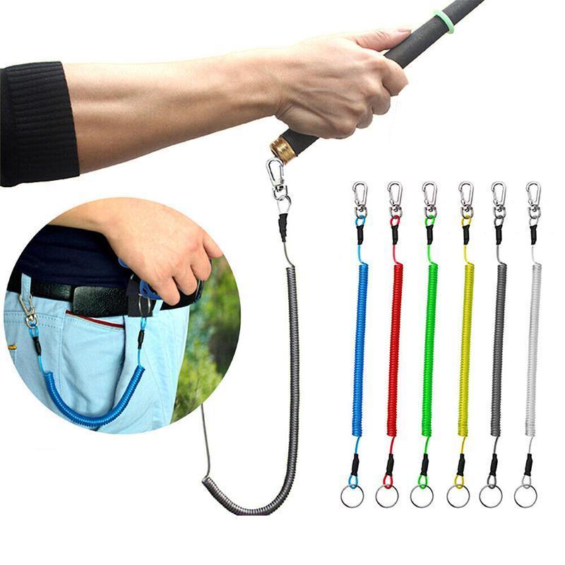 6X Fishing Lanyards Boating Ropes Kayak Secure Pliers Lip Grips Tackle Fish Tool - Black 5