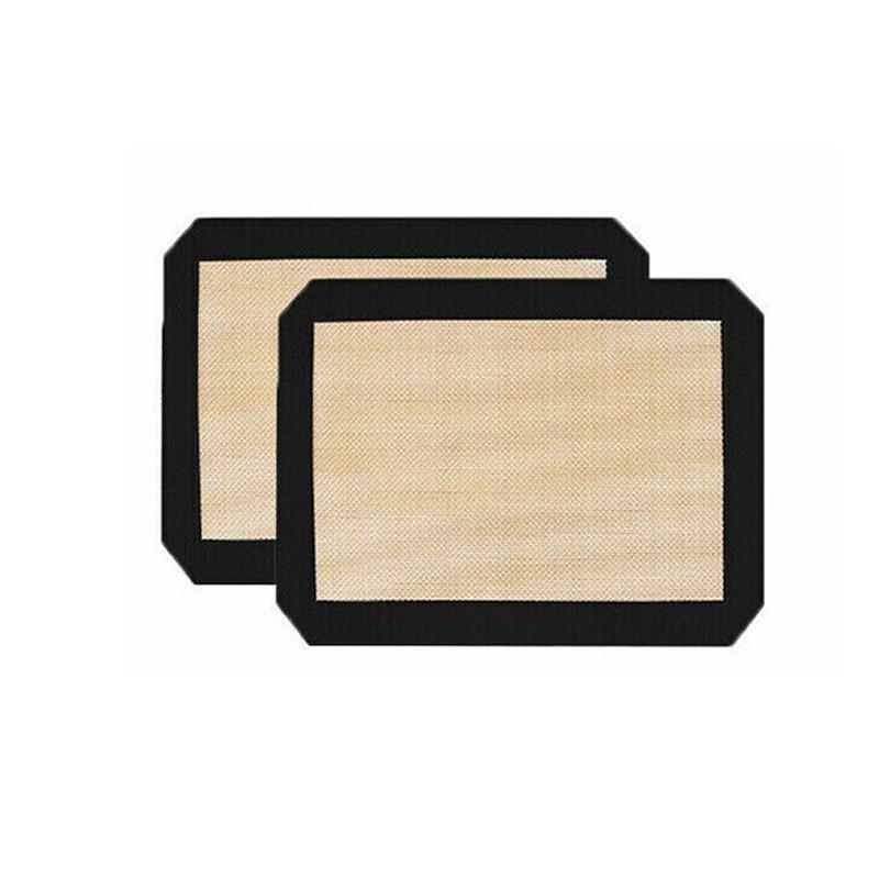 New Non-Stick Silicone Baking Mat Large Scale Cake Emarle Silicon Bakeware Dough - Black 2PCS(2*60X40CM) 6