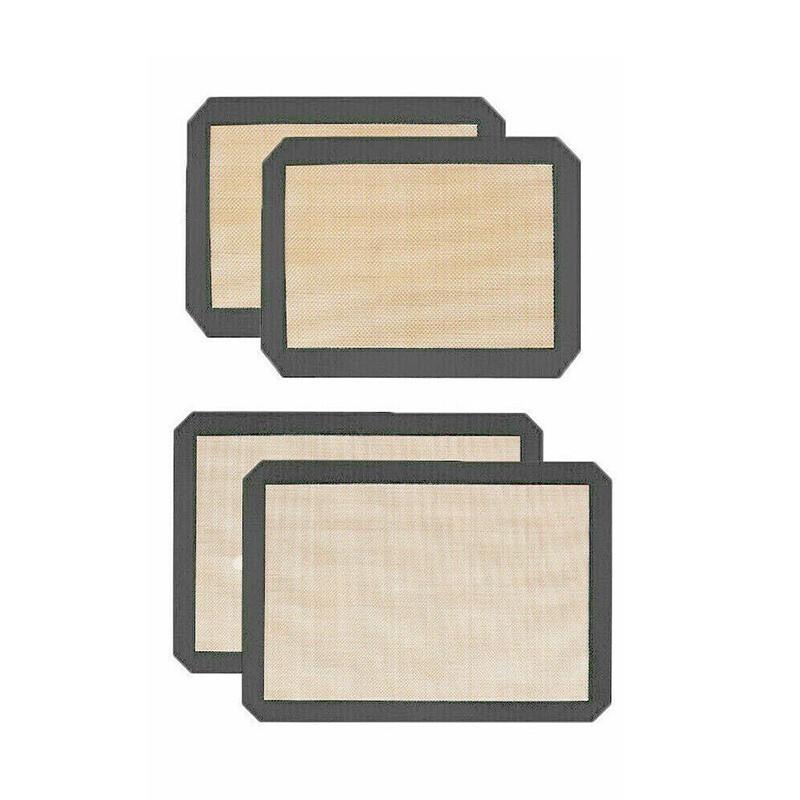 New Non-Stick Silicone Baking Mat Large Scale Cake Emarle Silicon Bakeware Dough - Red 2PCS(2*60X40CM) 10