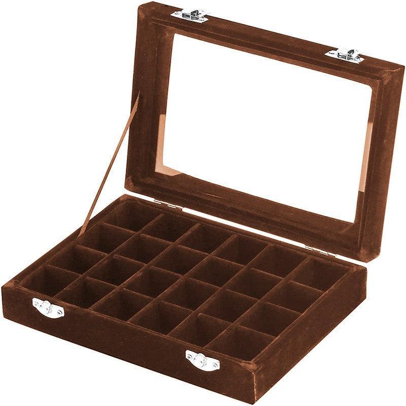 Velvet Earring Jewelry Display Hanger Organizer Box Holder Storage Case Au Stock - Rose Red 10