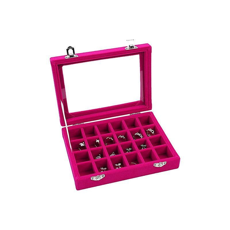 Velvet Earring Jewelry Display Hanger Organizer Box Holder Storage Case Au Stock - Black 4
