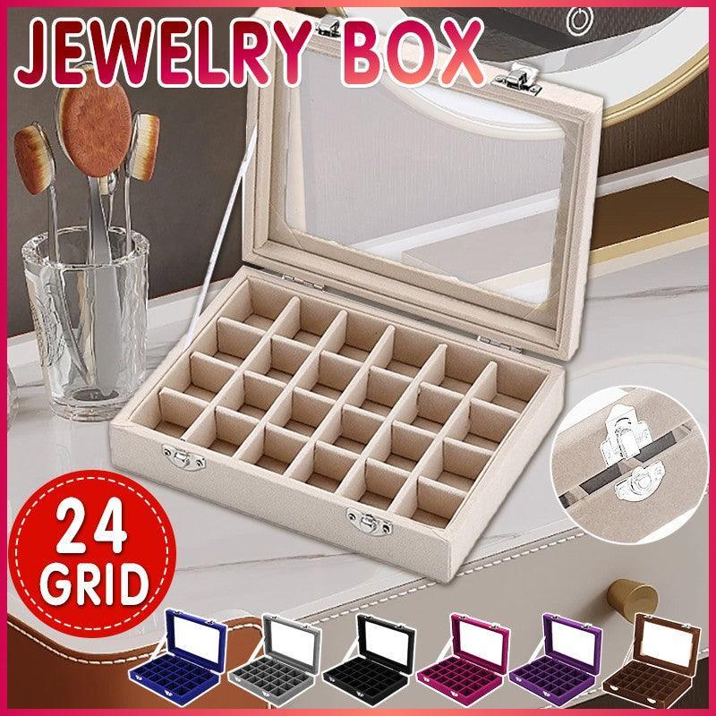 Velvet Earring Jewelry Display Hanger Organizer Box Holder Storage Case Au Stock - Beige