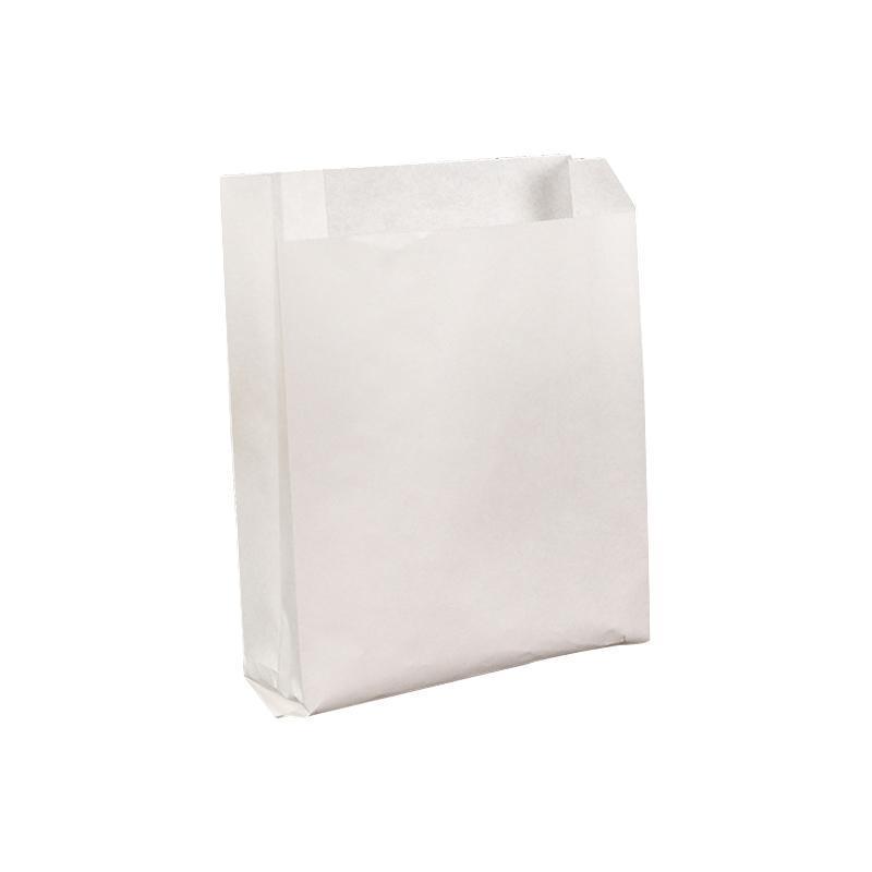 1000PCS Oil-proof Takeaway Paper Bags for Premium Takeout Supply - White-16*11*4cm 7