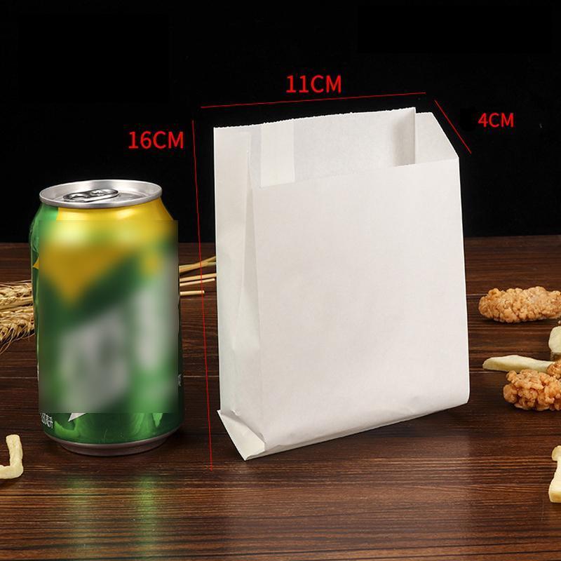 1000PCS Oil-proof Takeaway Paper Bags for Premium Takeout Supply - Smiling faces-23*13*7cm 3
