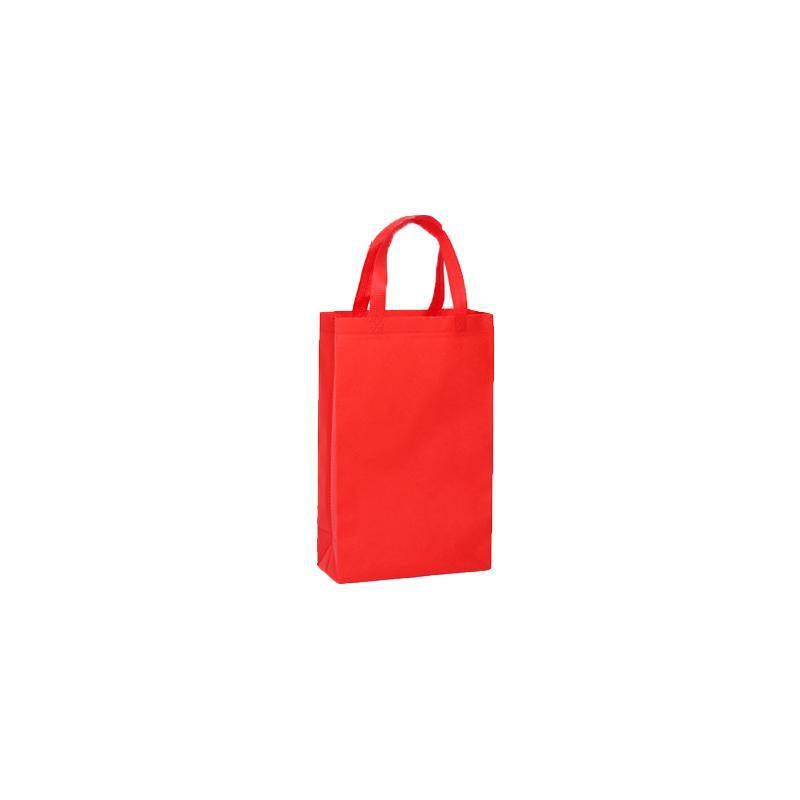 100PCS Reusable Non Woven Shopping Bags Eco Friendly Washable Tote Bags Red - 38X30X10CM 9