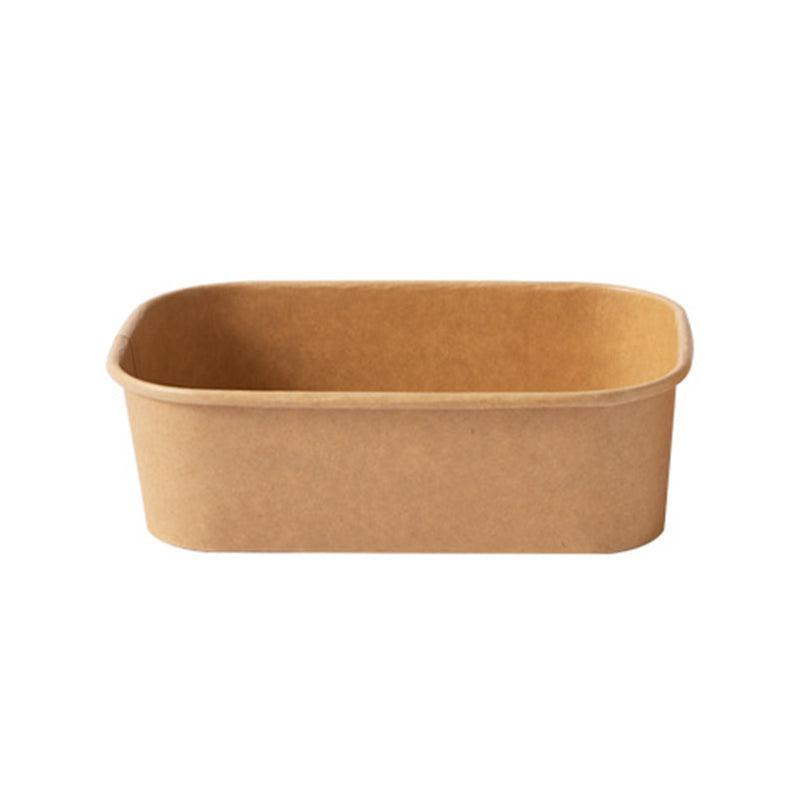 Kraft Paper Bowl for Takeaway Leak-Proof Disposable Food Container - White-1000ml-300pcs 6