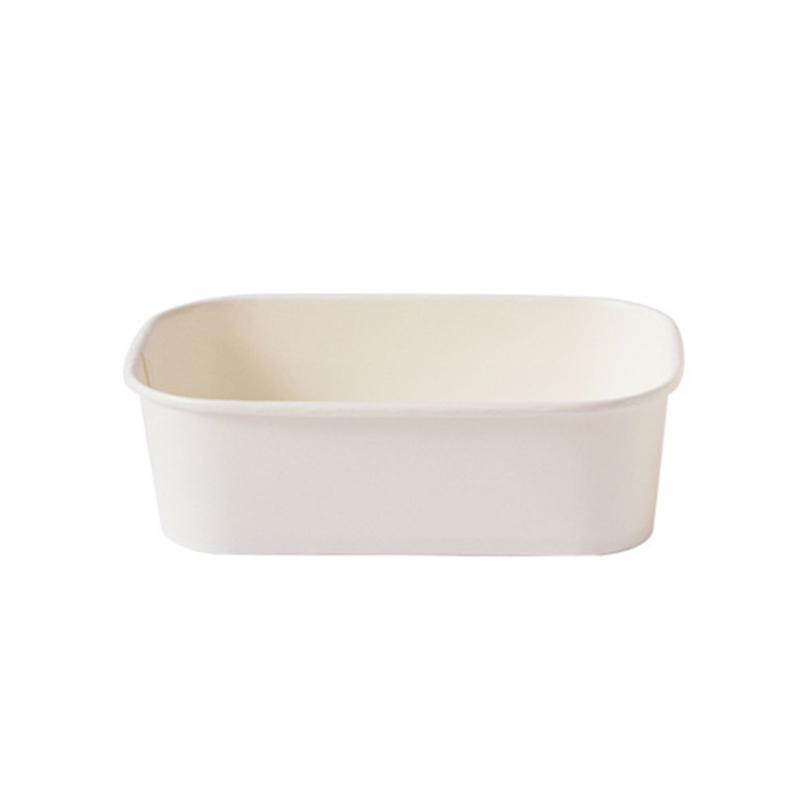 Kraft Paper Bowl for Takeaway Leak-Proof Disposable Food Container - White-Paper Lid-300pcs 7