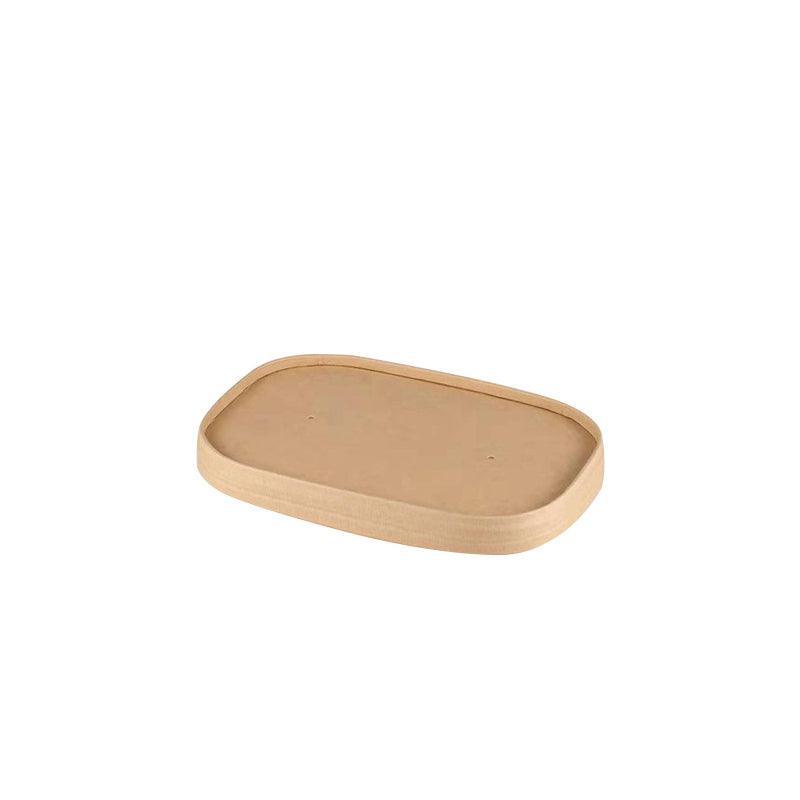 Kraft Paper Bowl for Takeaway Leak-Proof Disposable Food Container - White-Paper Lid-300pcs 12