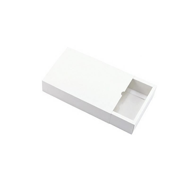 100PCS DIY Paper Box Drawer Type Jewelry Packing Box Tea Gift Cosmetics White - 12*9*3.3cm 7
