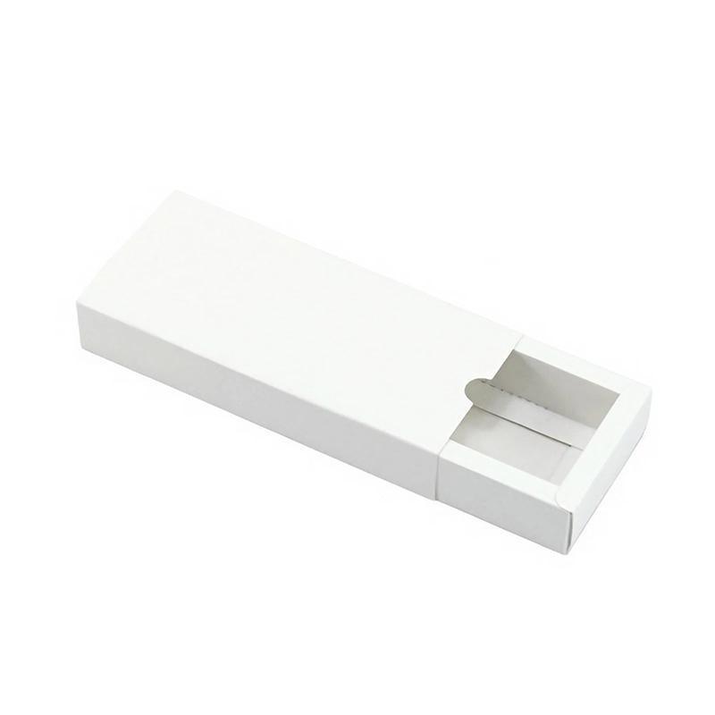 100PCS DIY Paper Box Drawer Type Jewelry Packing Box Tea Gift Cosmetics White - 12*9*3.3cm 8