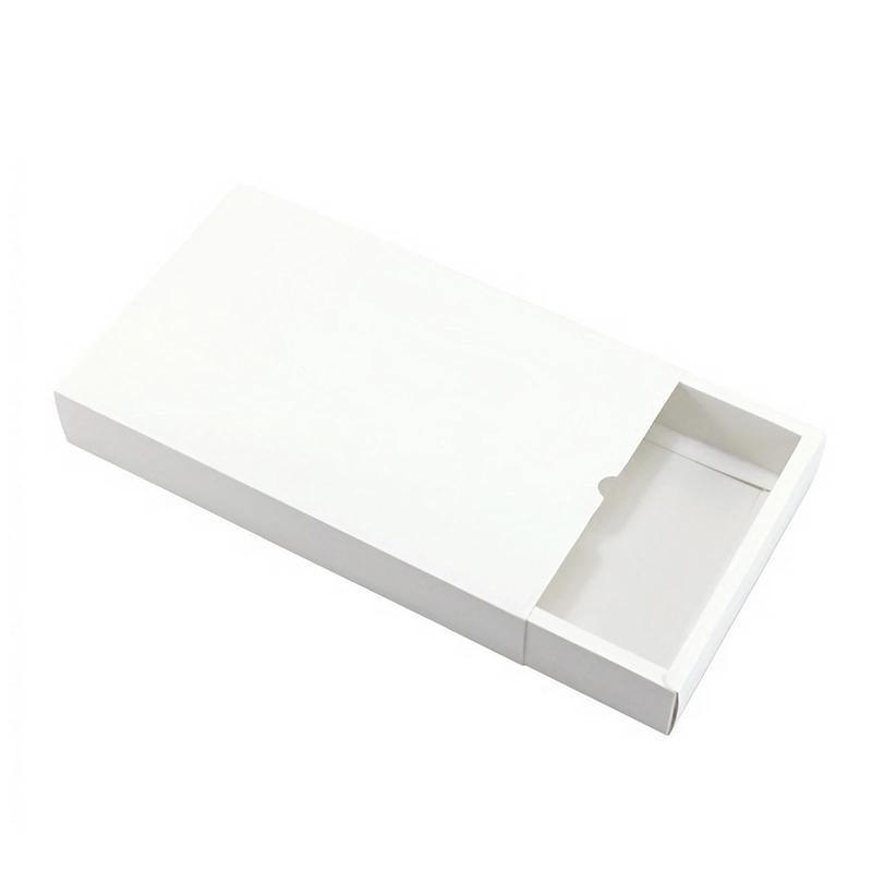 100PCS DIY Paper Box Drawer Type Jewelry Packing Box Tea Gift Cosmetics White - 17*8*3.5cm 9