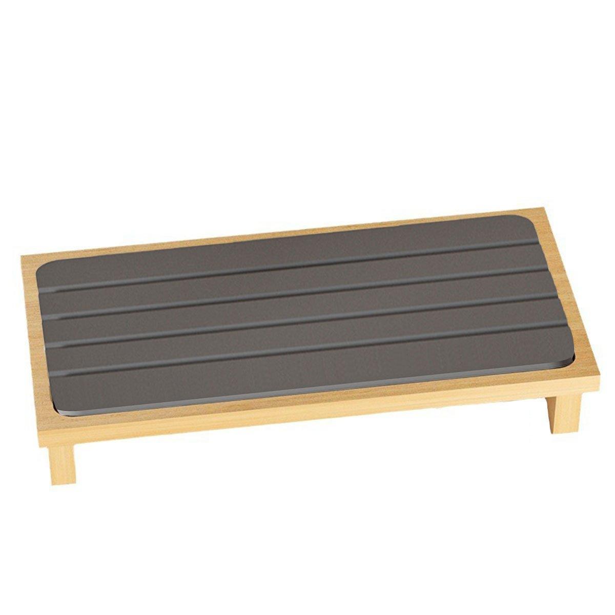 Countertop Absorbent Drainage Mat Sink Splash Pad Bathroom Tray Water Catcher - Dark Grey 6