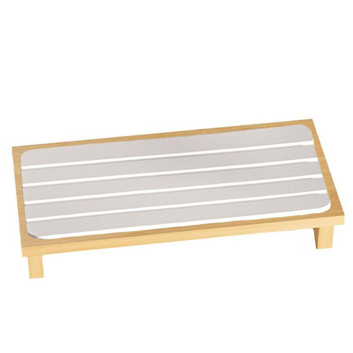 Countertop Absorbent Drainage Mat Sink Splash Pad Bathroom Tray Water Catcher - White 8