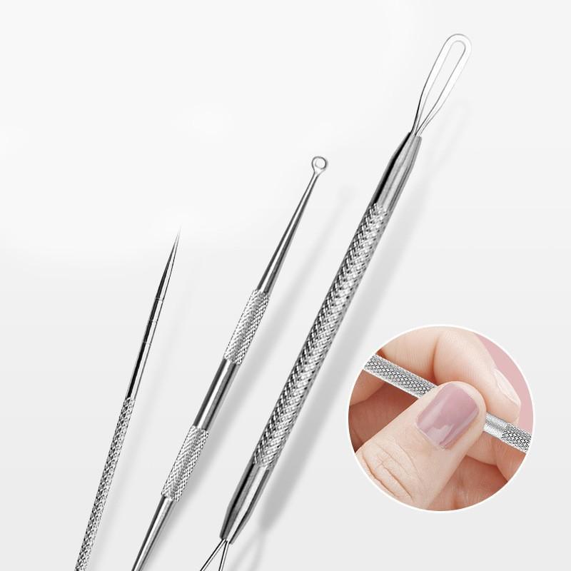 8PCS Stainless Steel Blackhead Remover and Blemish Extractor Tool Kit with Case 3