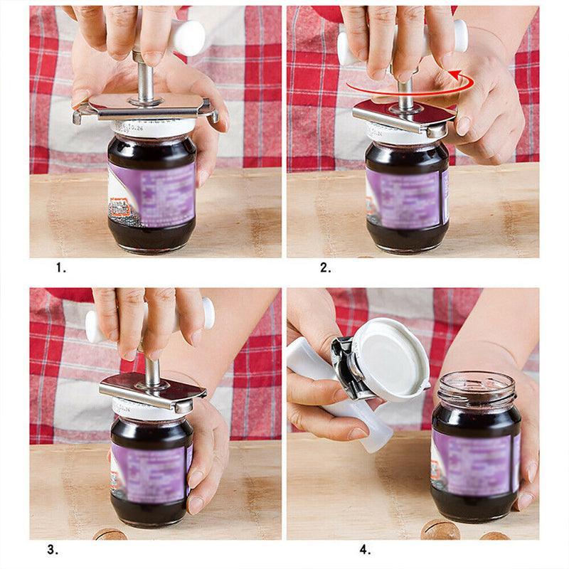 Adjustable Stainless Steel Jar Opener Bottle Lid Remover for Kitchen Use 4