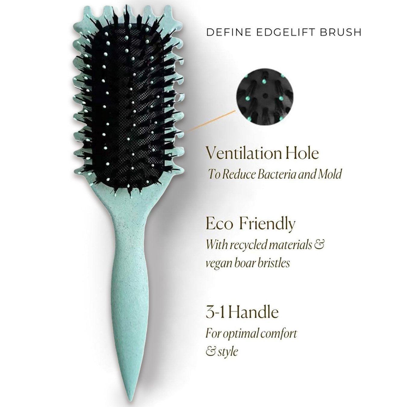 Bounce Curl Defining Styling Brush Air Cushion Comb for Hair Care and Styling - Red 4