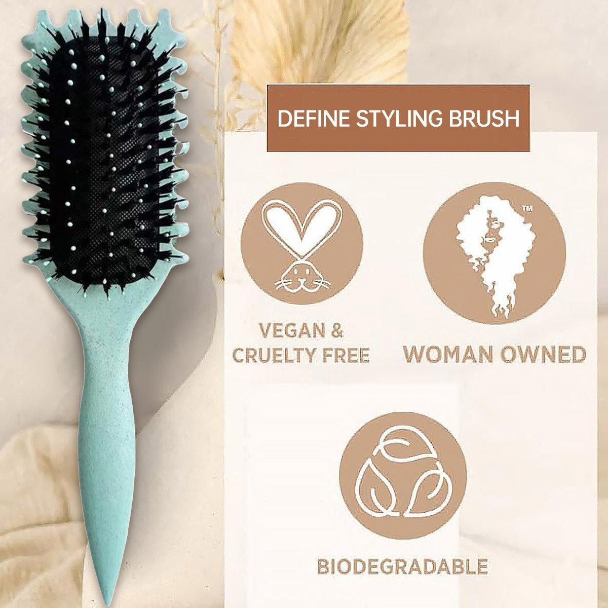 Bounce Curl Defining Styling Brush Air Cushion Comb for Hair Care and Styling - Red 5