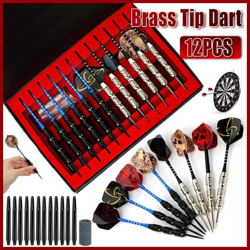 12Pcs 23.2g Iron Tip Dart Set with Aluminum Barrel and Case 3