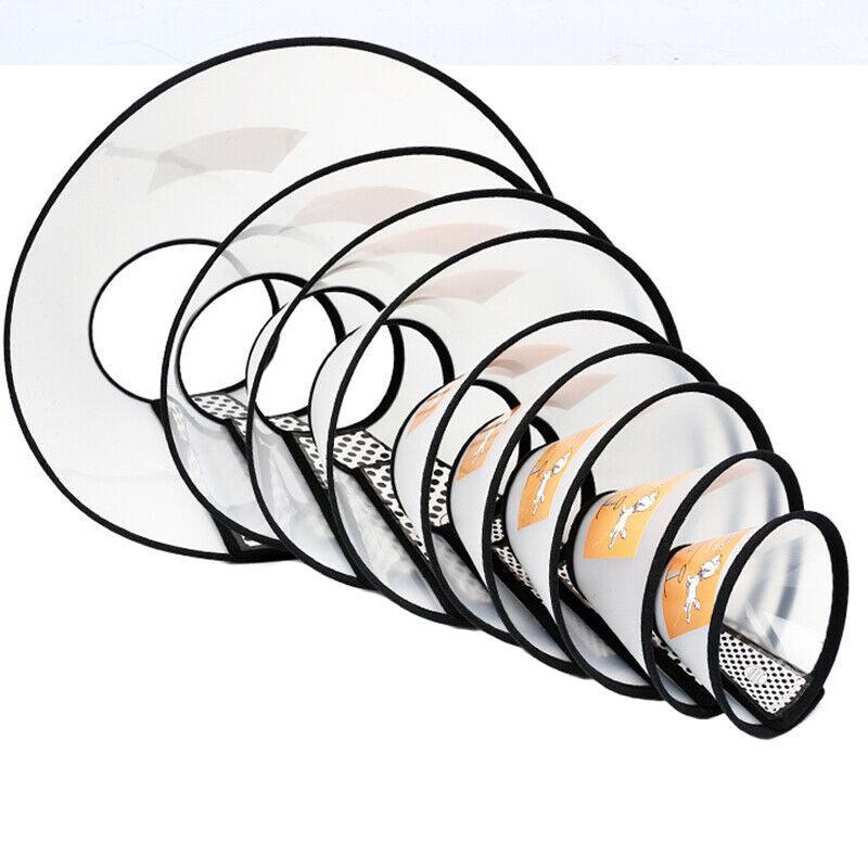 Pet Cat Dog Protective Cone Collar Elizabethan E Collar Wound Healing Recovery - 2 Plus