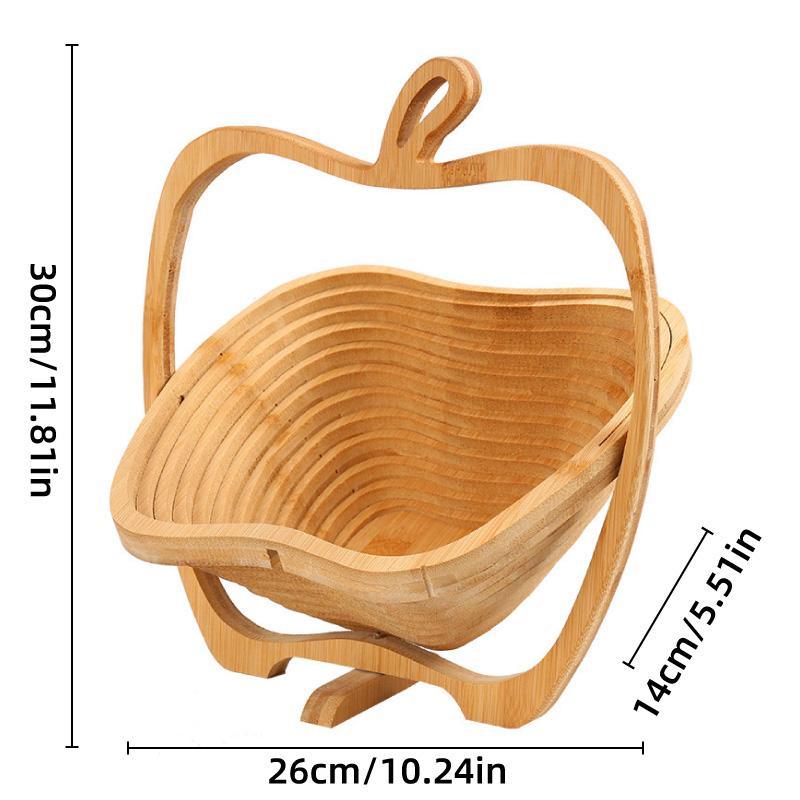 Wooden Fruit and Vegetable Storage Basket for Kitchen Organizing Home Storage 3