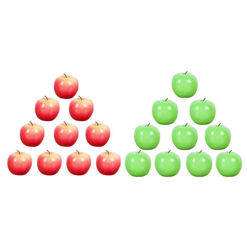 10 X Artificial Green Apples for Home Party Wedding & Shop Decor - Red